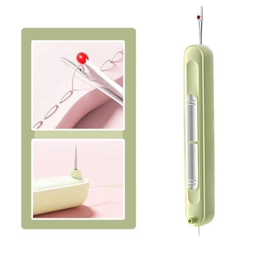 Upgraded 2 in 1 Automatic Needle Threaders Seam RipperQuilting Supplies Sewing KitQuick Sewing Machine Loop Needle Threaders 1PCSGreen