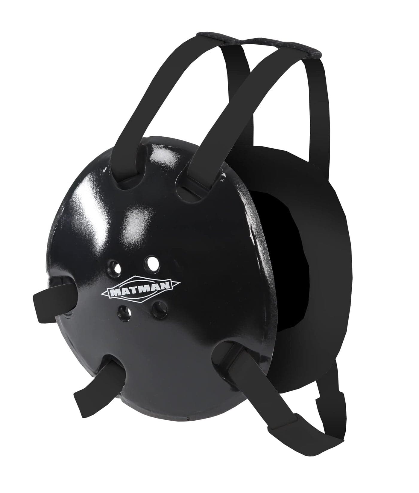 Matman Original Adult Wrestling Headgear – Locked-in Secure Fit, Comfortable Padding & Low-Profile Headgear for Wrestling, BJJ & MMA (Black-Black)