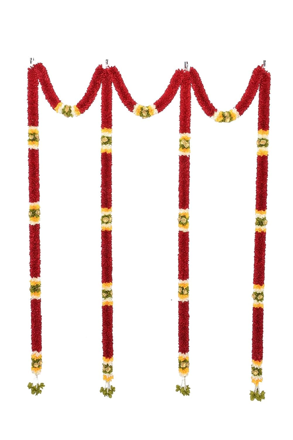 Daedal crafters Maroon Thoma Flower Back Drops with semi Circles DC199