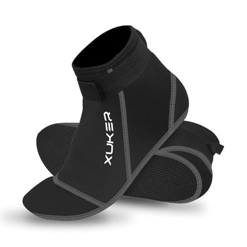 XUKER Neoprene Socks, 3mm Beach Volleyball Sand Soccer Water Wetsuit Socks for Diving Snorkeling Kayaking Paddling