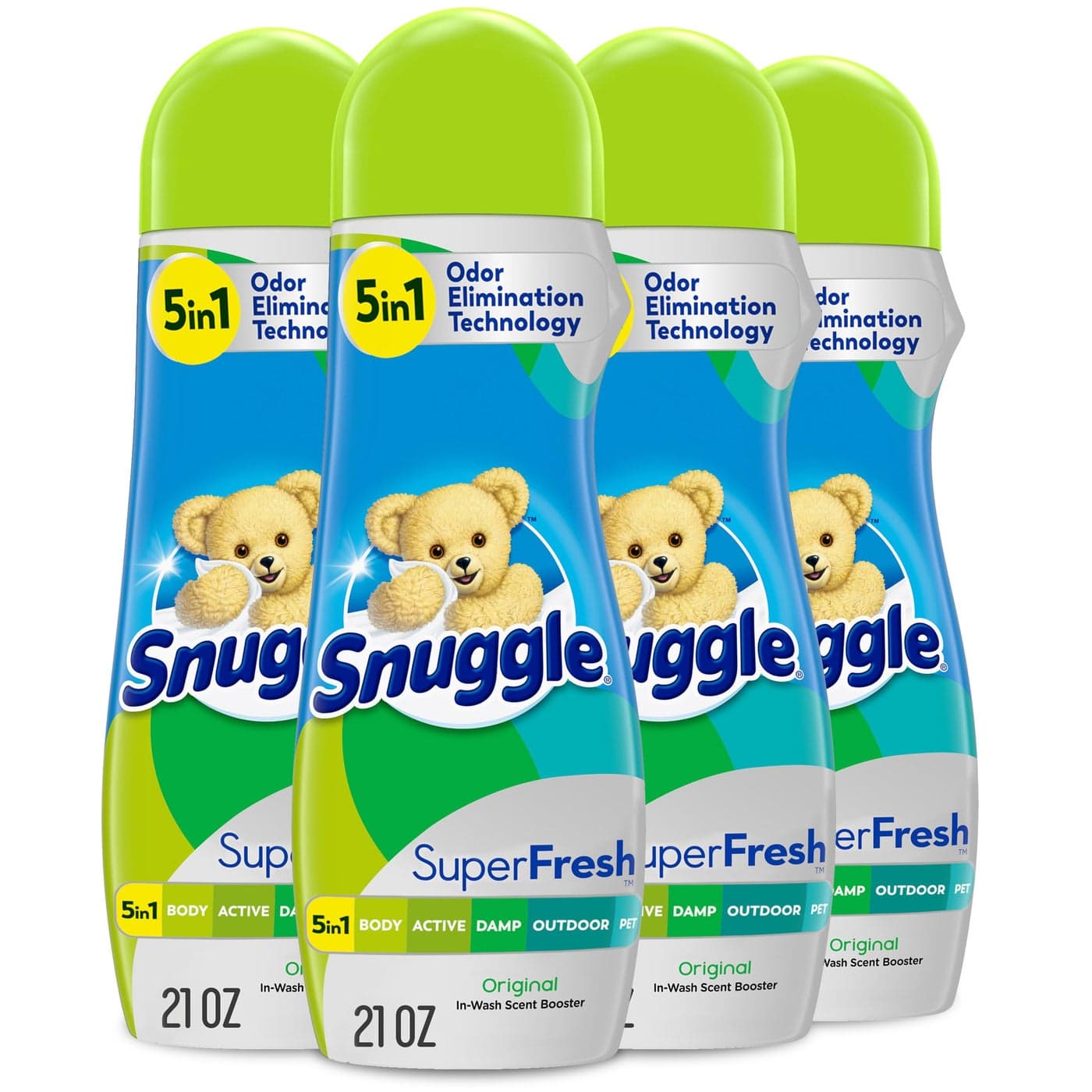 Snuggle In Wash Scent Booster Superfresh Original 21 Ounce Pack of 4