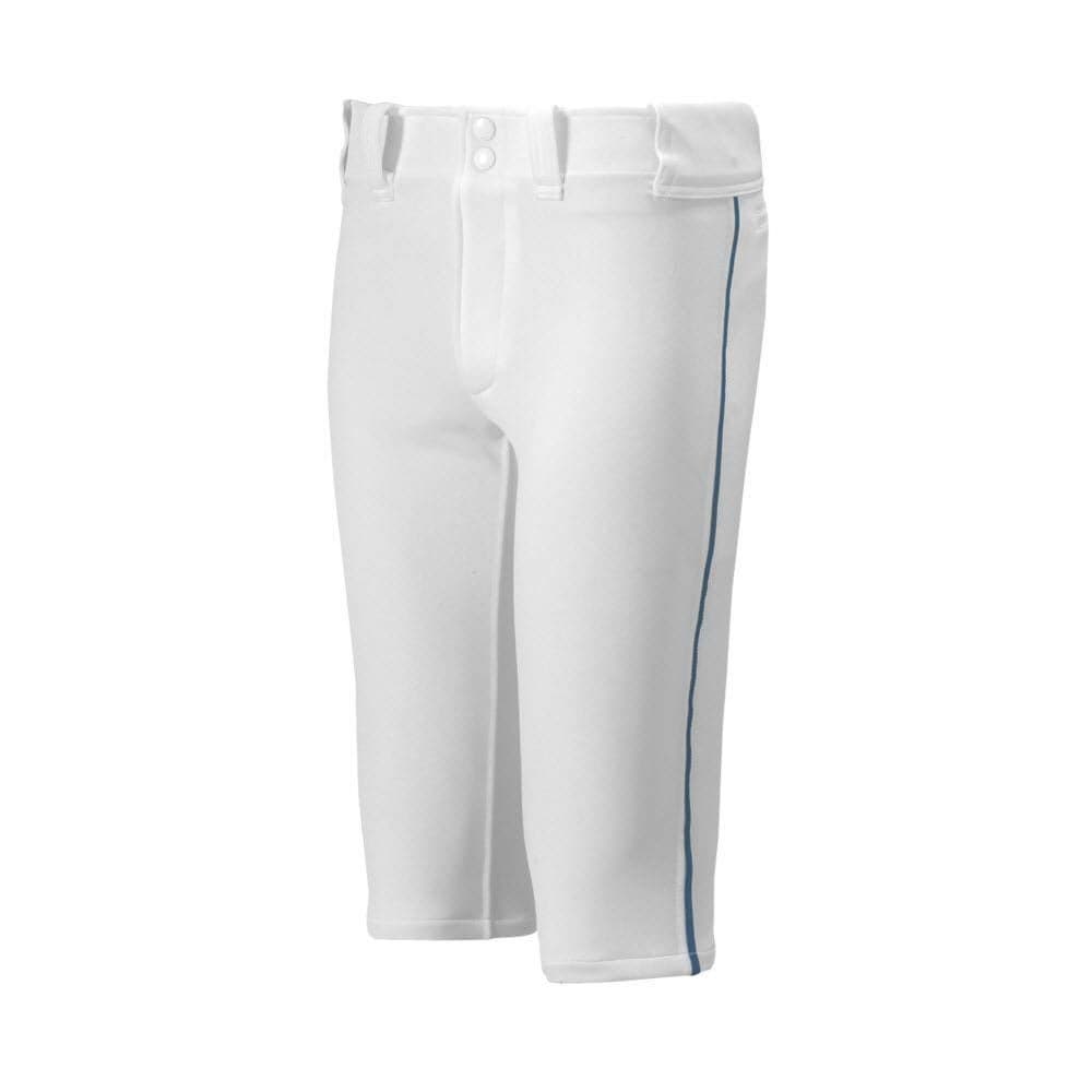 Mizuno Boys Youth Premier Short Piped Pant L WhiteNavy WhiteNavy Large US