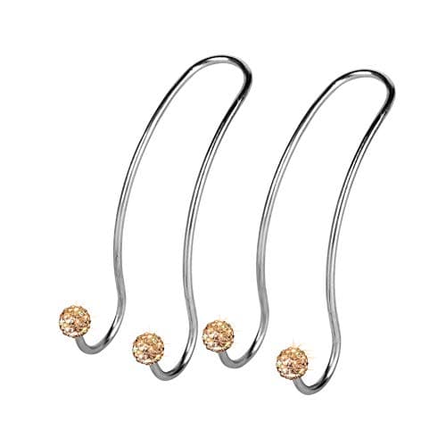 SAVORI Auto Hooks Bling Car Hangers Organizer Seat Headrest Hooks Strong and Durable Backseat Hanger Storage Universal for SUV Truck Vehicle 2 Pack (Gold)