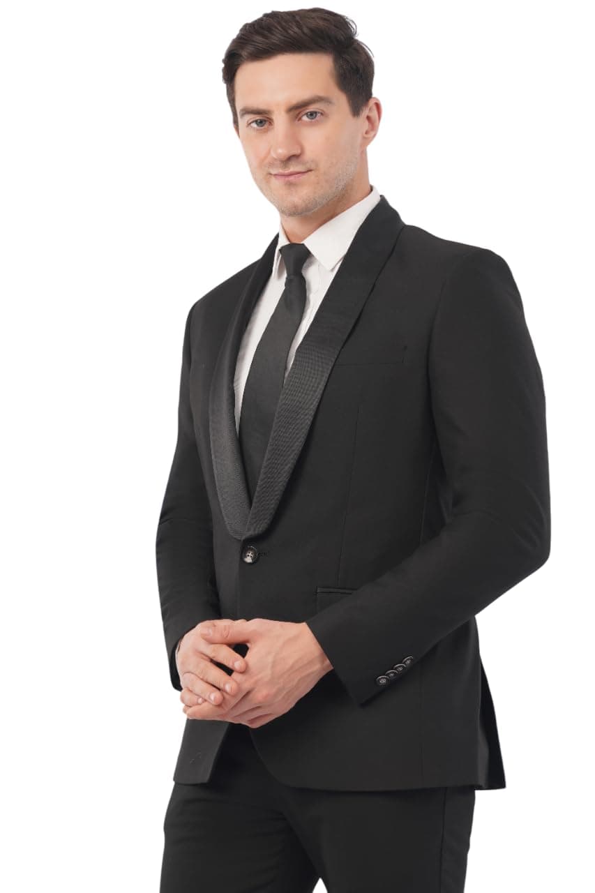 SaintX Premium Men's Tuxedo | Elegant Slim Fit Blazer for Parties, Weddings & Events