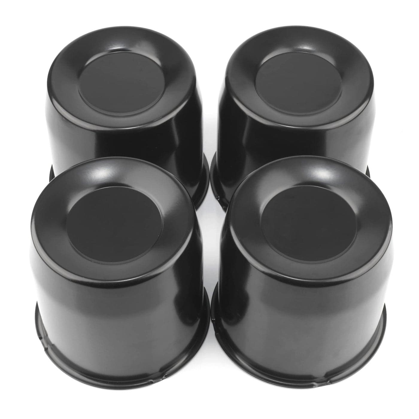 RTRHINOTUNING 4pcs 515in 130mm Wheel Center Caps Black Trailer Hub Caps for Trailer SUV Rims 5in Tall