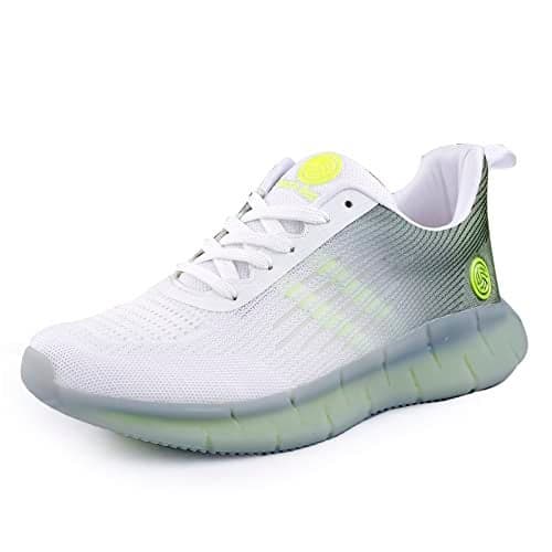 Bacca Bucci Men's White::Green Running Shoes - 6 UK