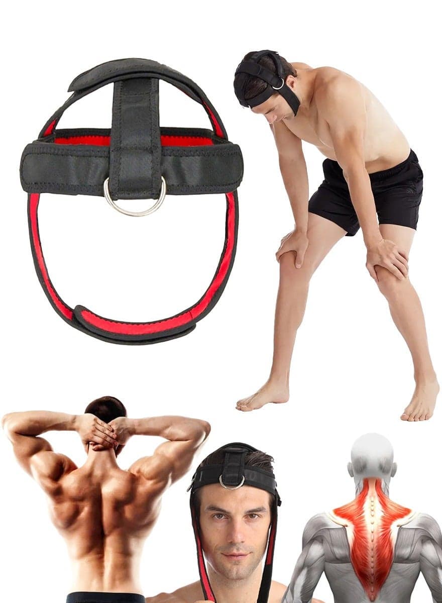 Neck Harness for Weight Lifting, Resistance Training, Neck Workout and for Strength Training, Neck Exercise Equipment for Big Neck Muscles Workout and StrongerTraps Muscles, Improve Muscle Strength