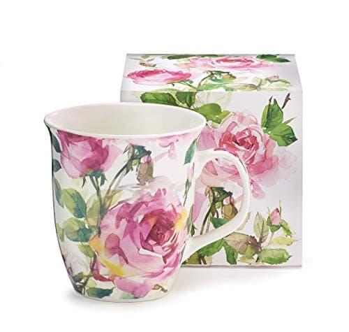 Burton Burton 9726810 Porcelain Mug Pink Roses16oz