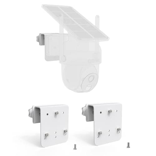 VOMENC Gutter Mount for AOSU Solar Security Cameras Outdoor WirelessSolarCam D1 Classic and ANSQUE Security Cameras Wireless Outdoor GU01SA012packWhite