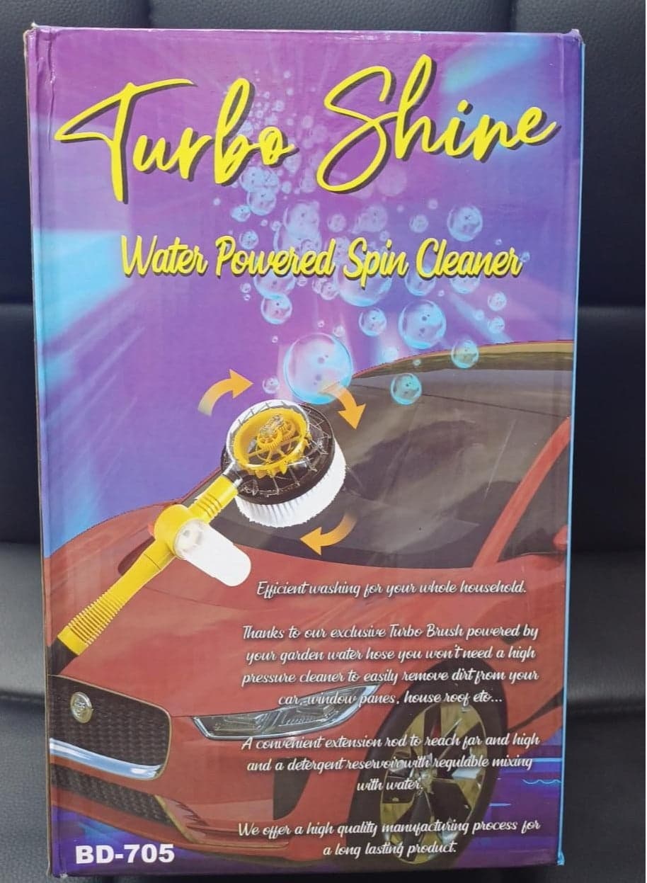 Brand New Turbo Shine Water Powered Spin Cleaner BD-705