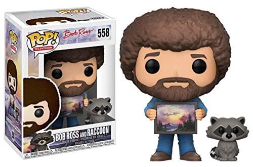 Funko POP TV Bob Ross Bob Ross with Raccoon Styles May Vary Collectible Figure