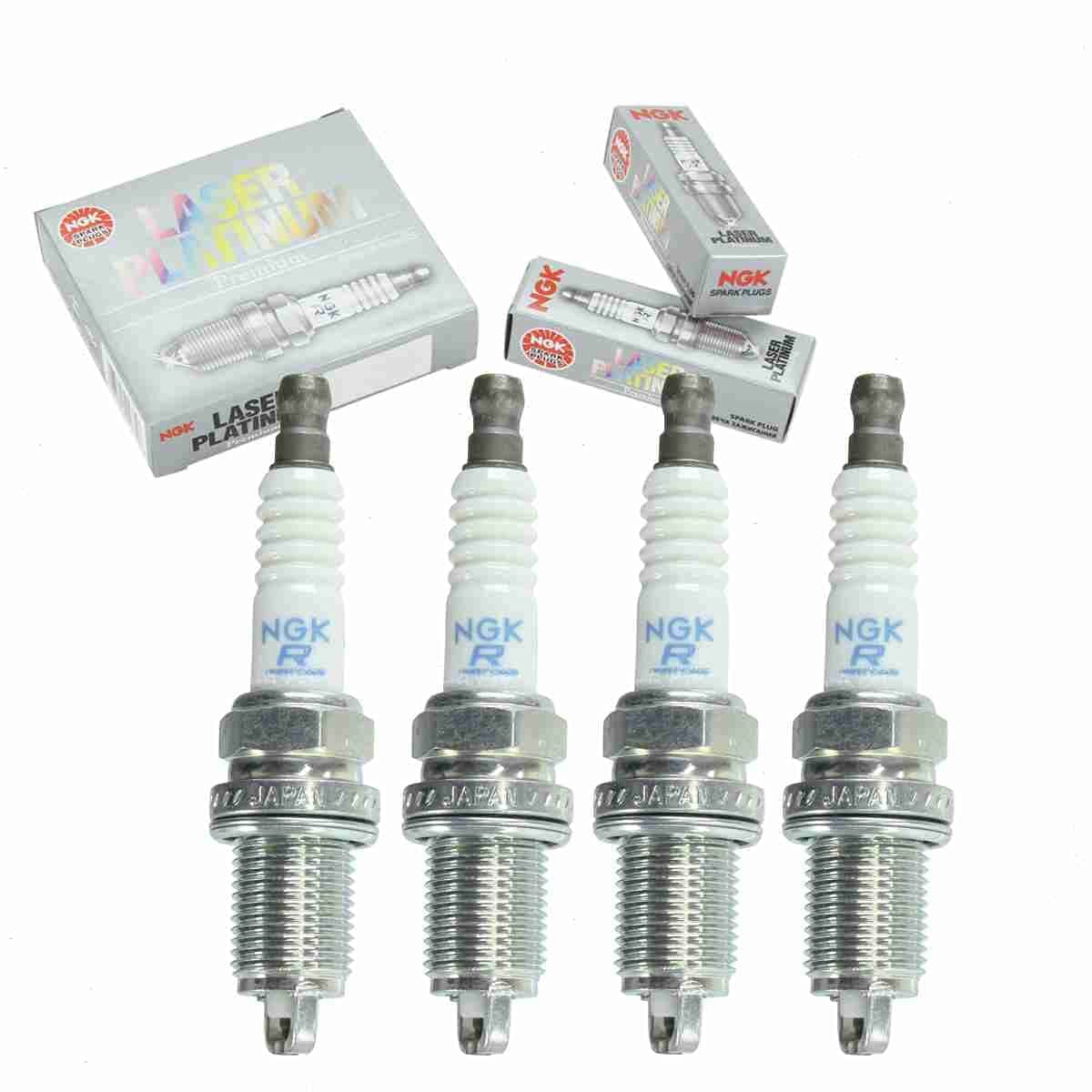 4 pc NGK Laser Platinum Spark Plugs compatible with Toyota Camry 22L L4 19972001