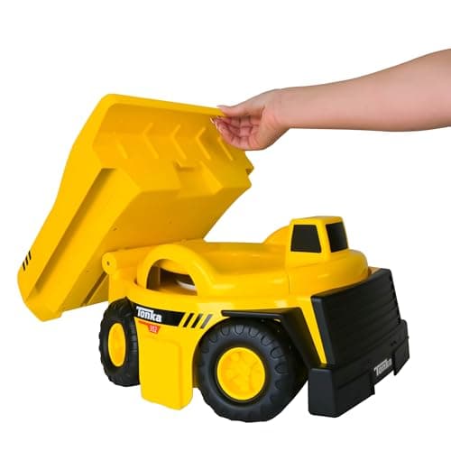 Tonka Dump Truck Potty Trainer for Toddlers 2in1 Potty Chair and Potty Ring with Splash Guard Builtin Handles Easy Clean Removable Pot