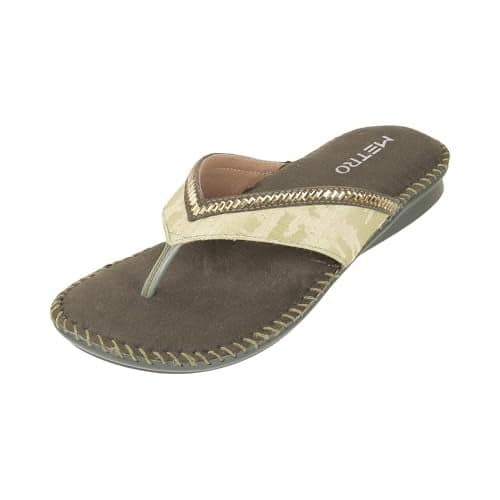 Metro Women Green Flat Comfort Sandal UK/5 EU/38 (44-32)