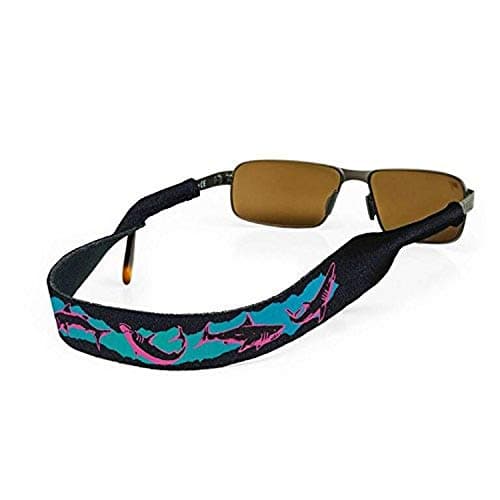 Croakies Original Glasses Strap, Sharks Retro 32" x 1"