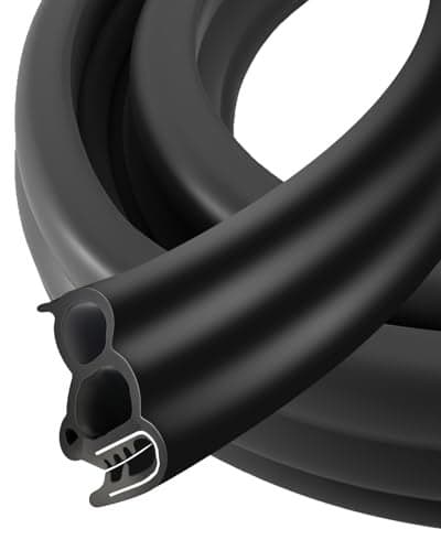 Automotive Door Weather Stripping Car Door Rubber Seal Strip Trim with EPDM 3 Side Bulbs Car Door Edge Trim Seal Strip Gasket for Trucks RVs Camper Boats Cabinets and Home Applications 30FT