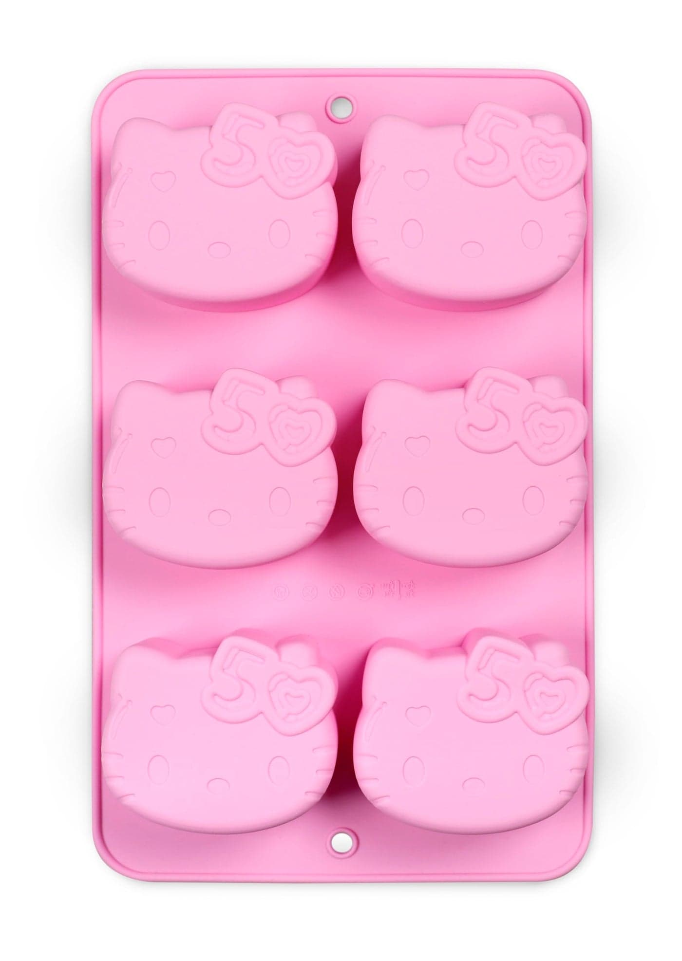 Handstand Kitchen Hello Kitty Commemorative 50th Anniversary Silicone Cupcake Mold Featuring Limited Edition Bow Detail Pink Color