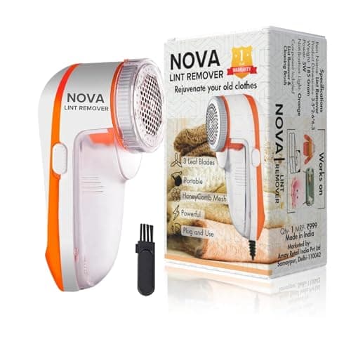 Nova Lint Remover for Clothes - Fabric Cleaner Tint and Dust Remover | 1 Year Warranty