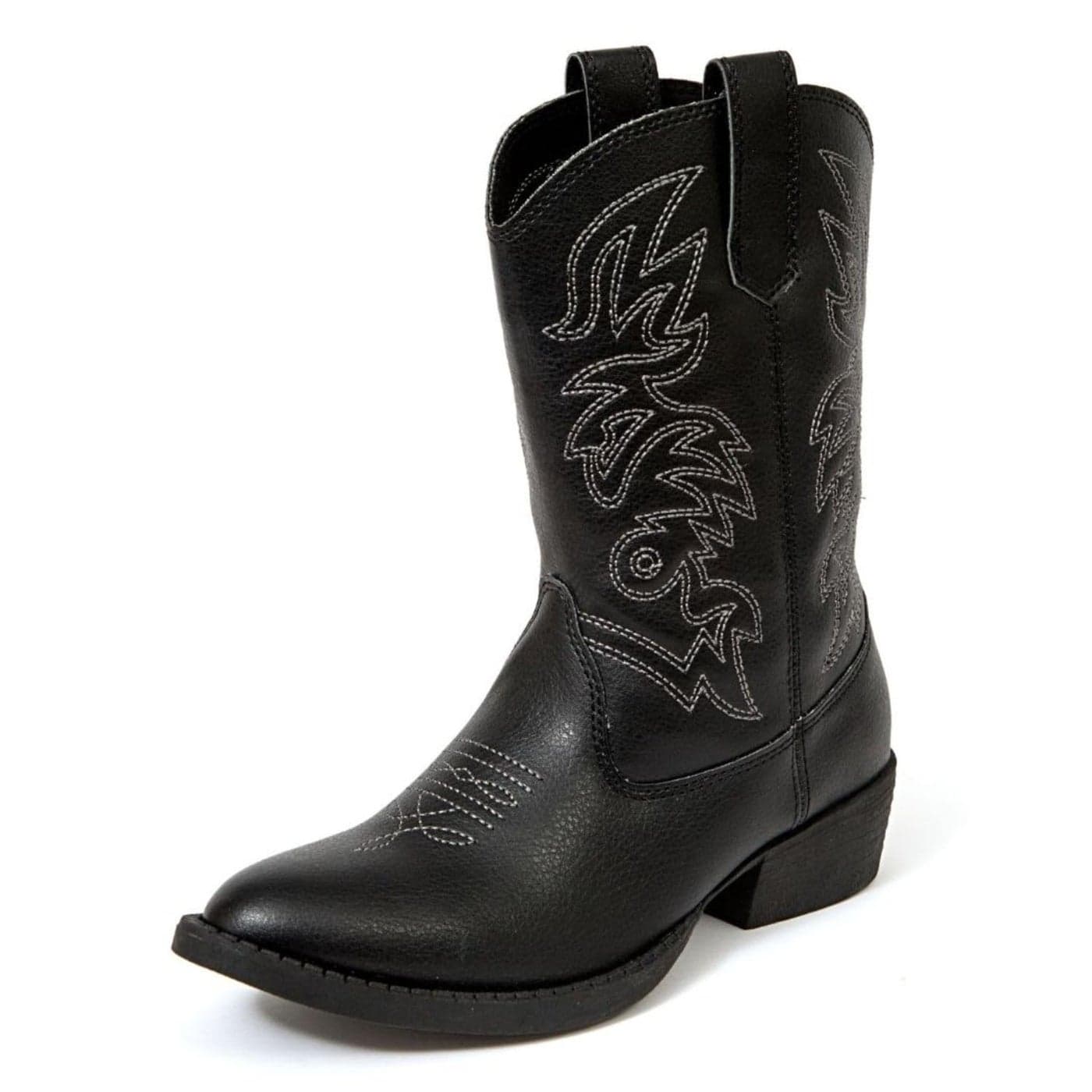 Deer Stags Boys Ranch Western Boot Black 2 Little Kid