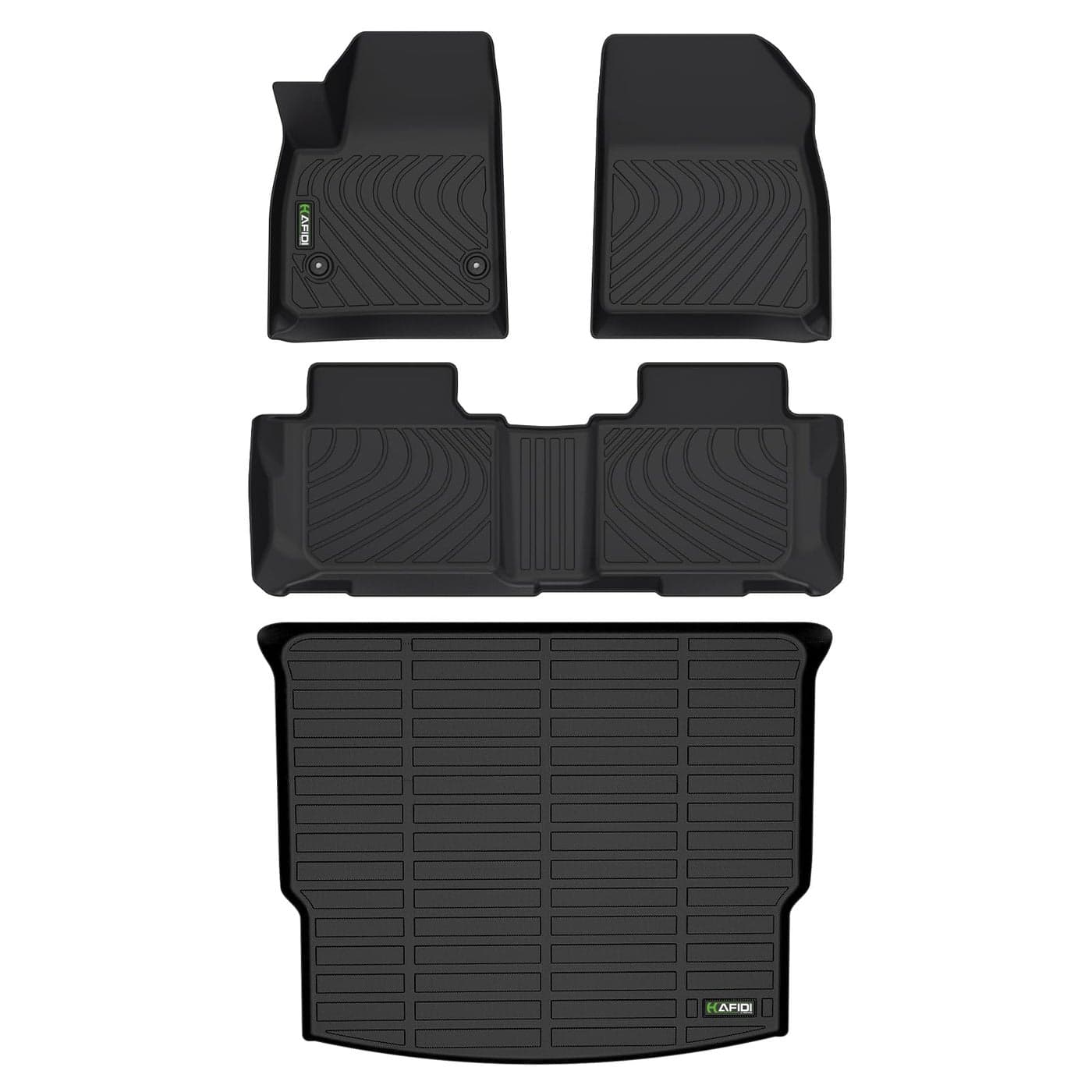HAFIDI Floor Mats Cargo Liner Set Fit for 20192024 2025 Chevy Blazer Not for EV All Weather Protection TPE AntiSlip Automotive Full Set Floor Liners Chevrolet Blazer Custom Accessories Black