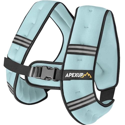 APEXUP 5lbs Weighted Vest Men Women Weight Vest for Women Workout Equipment for Strength Training Running Pastel Blue