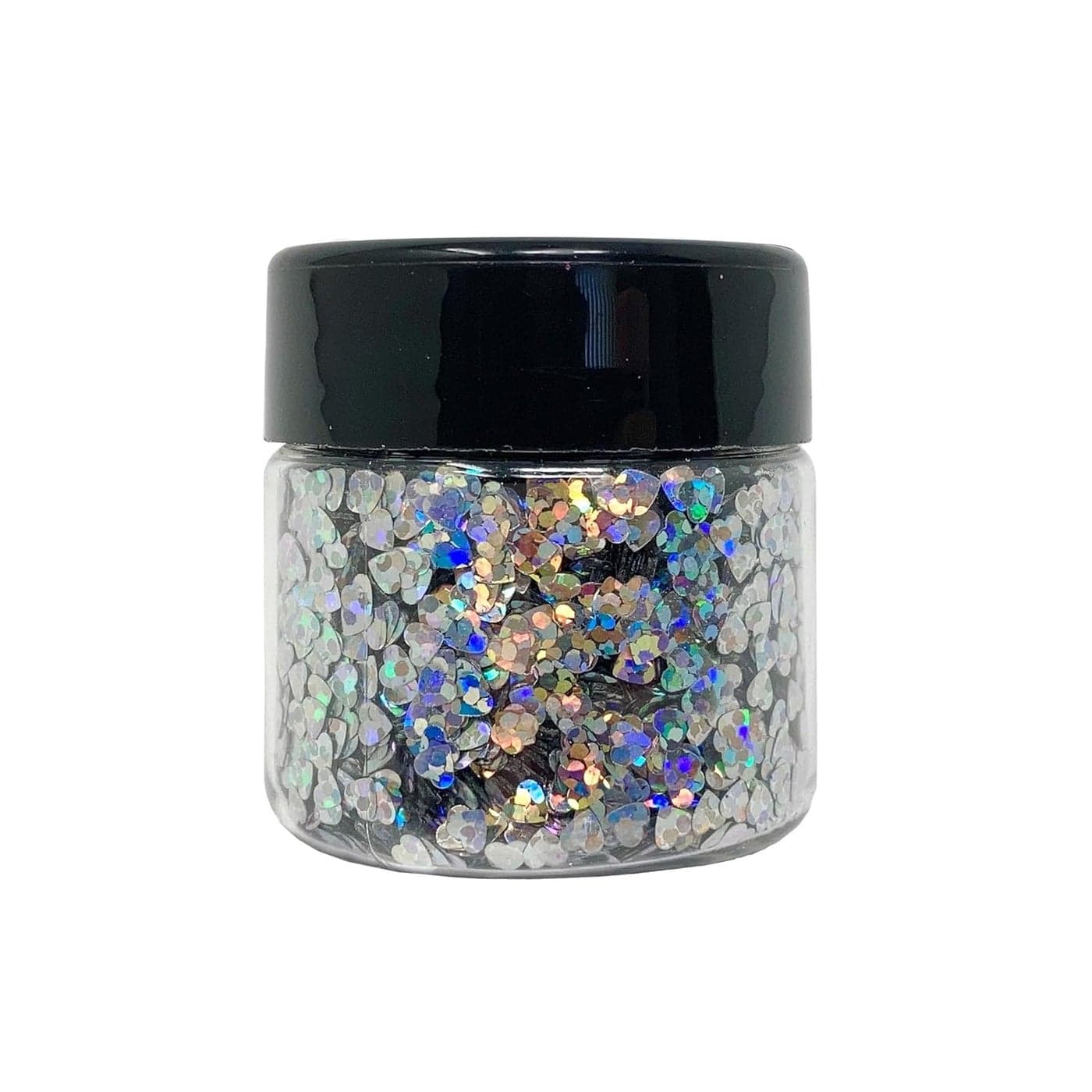 Biodegradable Crystal Hearts Cosmetic Grade Glitter 0.75 oz jar - Vegan & Cruelty Free