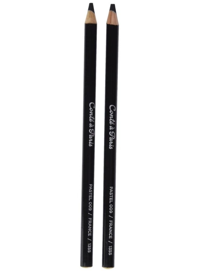Cont Paris 2 Count Pastel Pencils Black