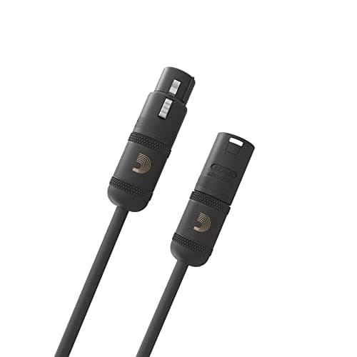 D'Addario Accessories Microphone Cable - XLR Cable - Copper Braid Shield - Optimal Signal Transfer - American Stage - 10 Feet/3.05 Meters - 1 Pack