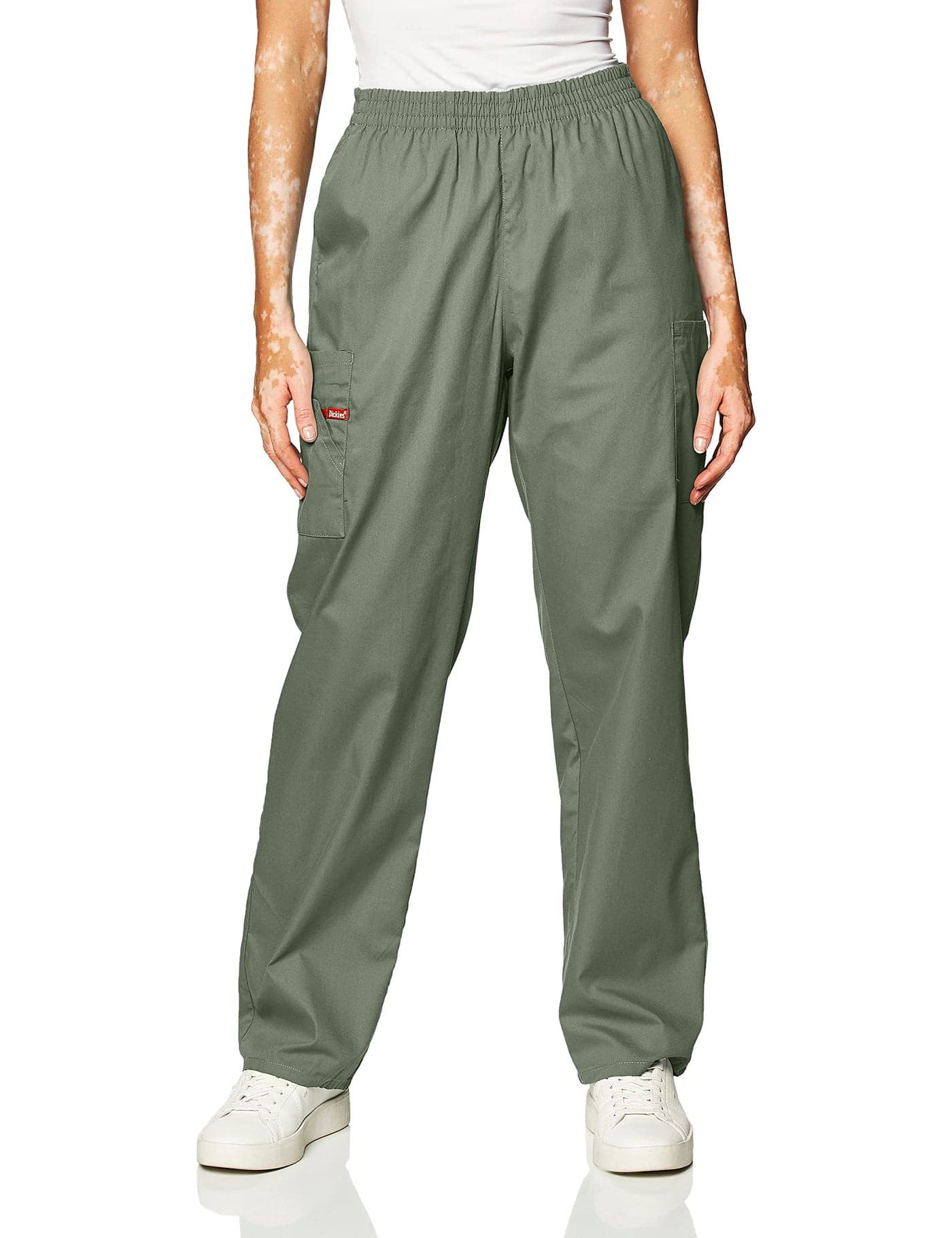 Dickies Women's EDS Signature Natural Rise Pull-On Pant, Olive, X-Large