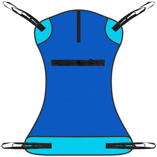 Vive Patient Lift Sling - Full Body Mesh Sling for Showering & Home Use - Transfer Sling for Elderly & Disabled - Patient Transfer Blanket & Lift Pad Assist Device for Bed Positioning & Lifting