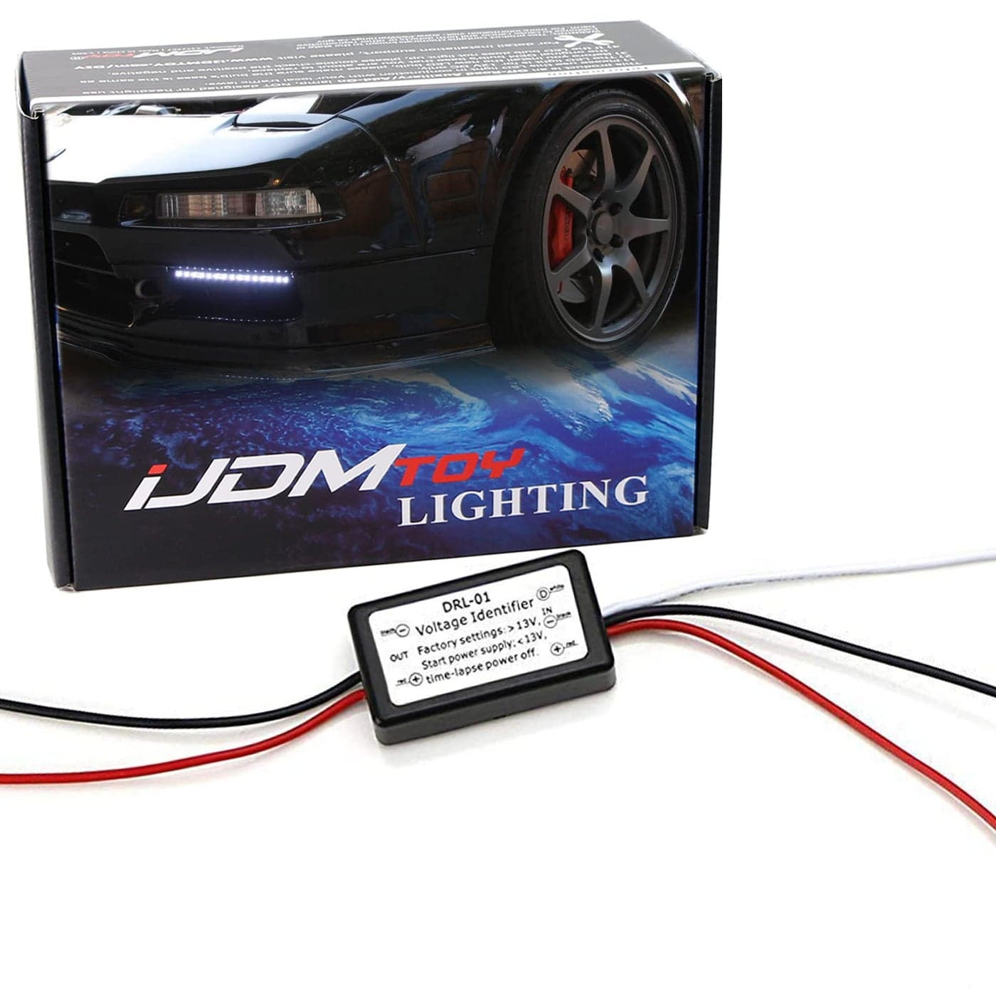 iJDMTOY LED Daylight DRL Automatic OnOff Switch Controller Module Box Enable DRL Turn On When Engine Starts