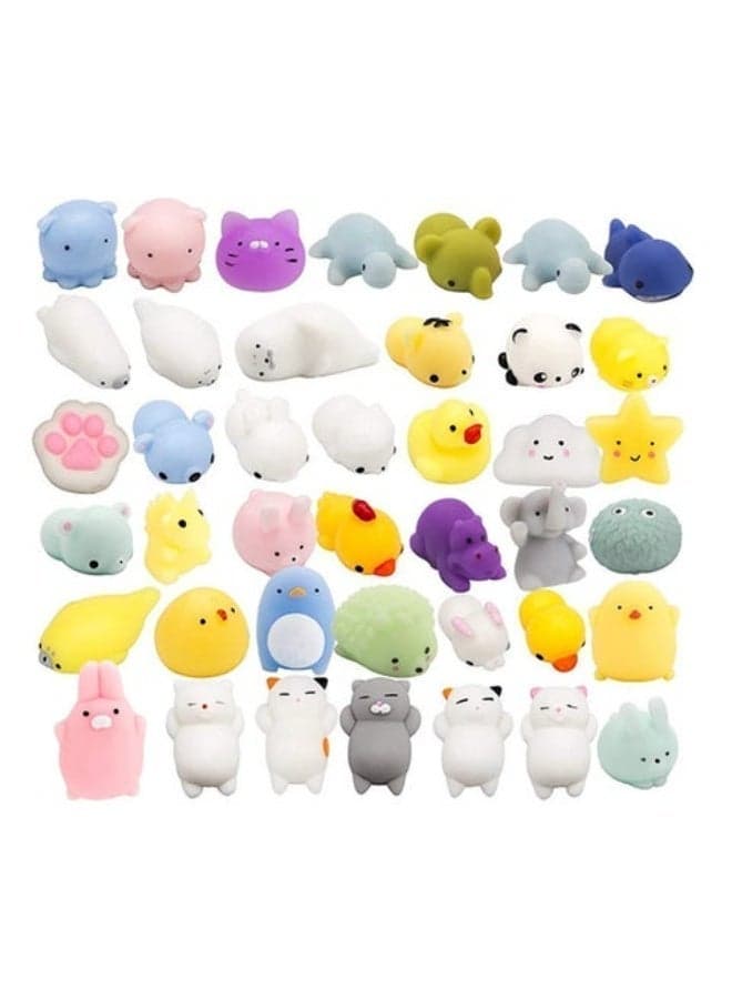 40-Piece Unicorn Squishy Toy Set, Cute Mini Stress Relief Fidget Toys, Soft Squeeze Sensory Toys for Kids Birthday Party Favors, Classroom Prizes & Gift Bags
