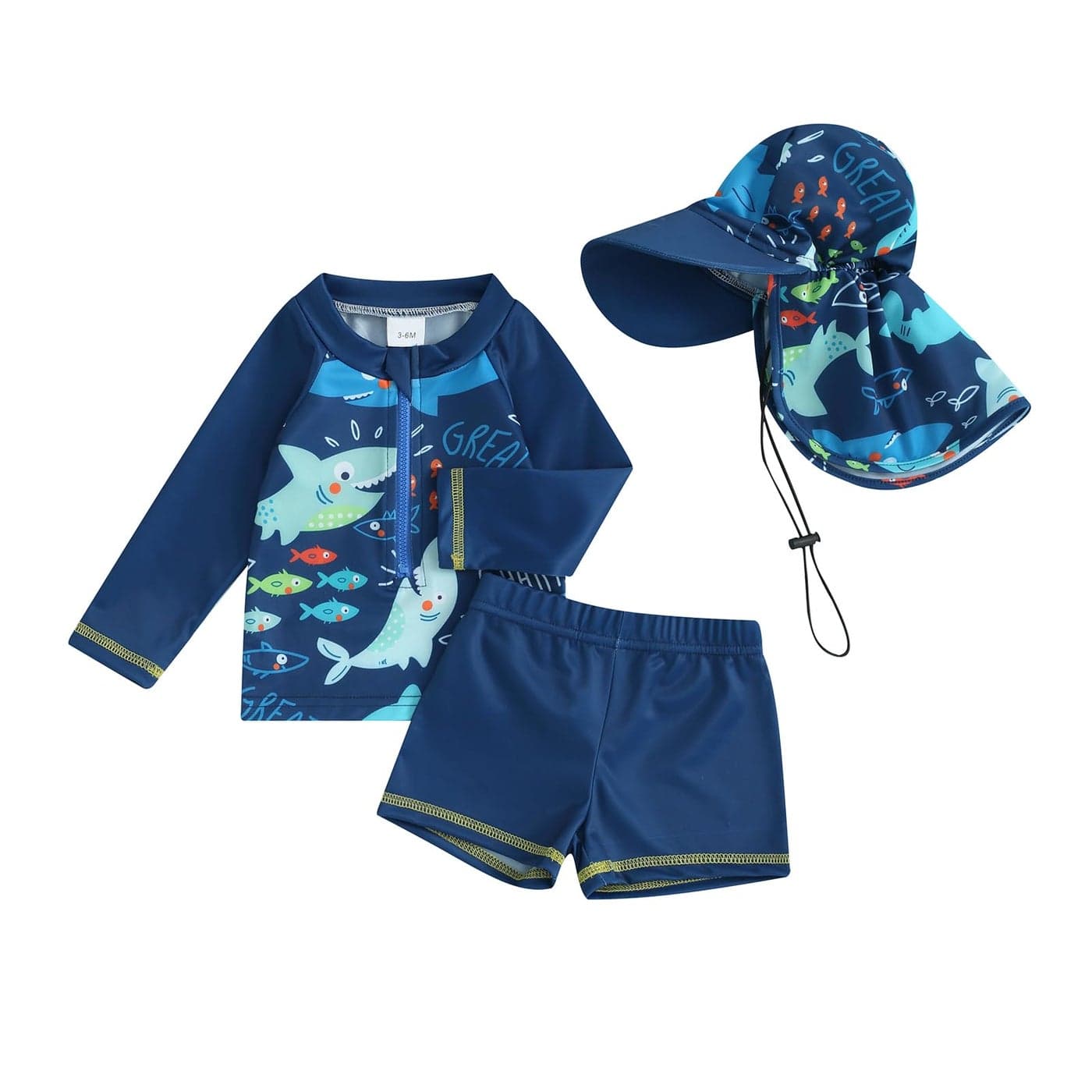 Baby Toddler Boys Swimsuit Infant Girl Swimsuits 6 12 18 24M 2T 3T 4T 5T Bathing Suit Swimwear Rash Guard Blue 1218 Months
