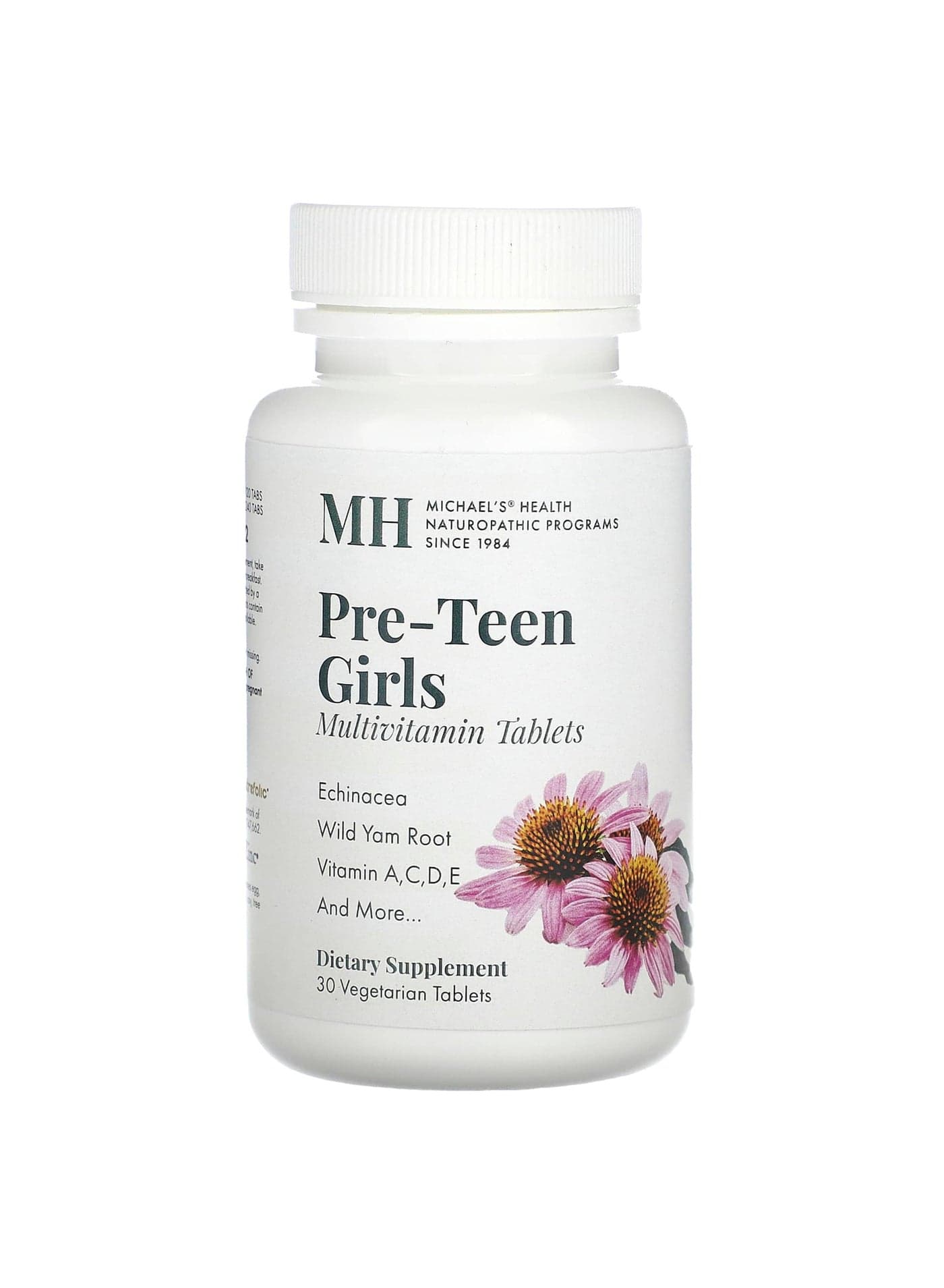 Pre-Teen Girls Multivitamin, 30 Vegetarian Tablets