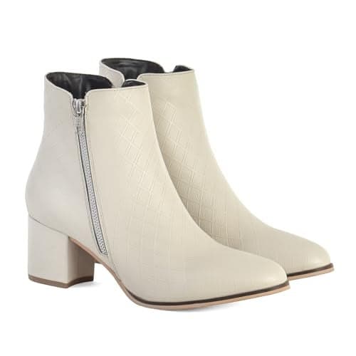 YOHO Slays Model 005 Boots for women | lycra lining on synthetic suede with | tassel zipper |elegant look | Stylish Casual Shoes|Comfortable Fit | Beige - UK 3