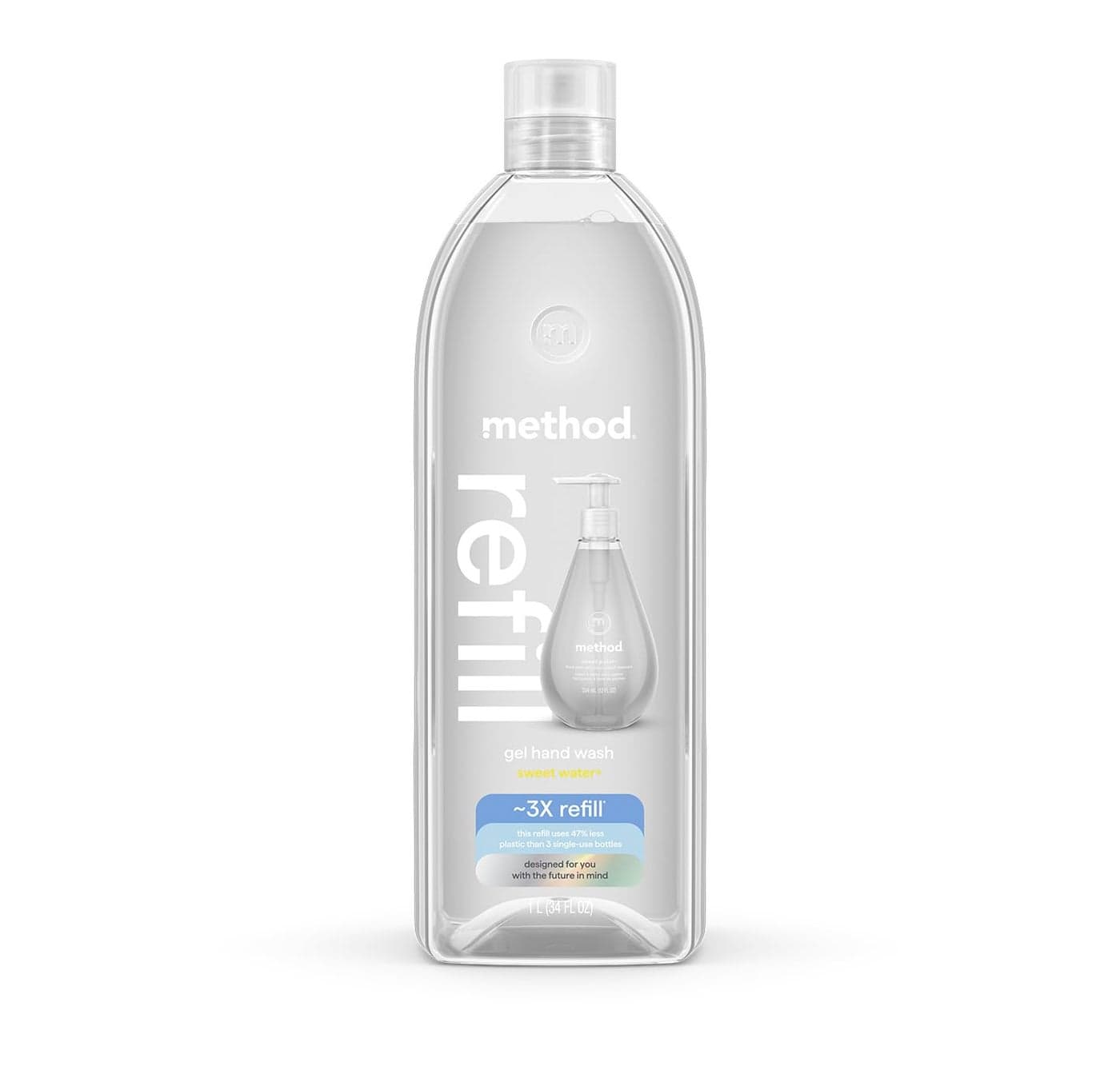 Method Gel Hand Soap Refill Sweet Water 34 oz Packaging May Vary