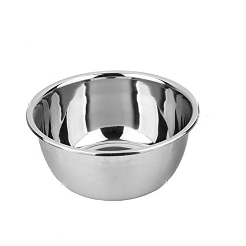 meleg otthon Stainless Steel Bowl,6.5QT Salad Bowl,Metal Bowls,Stainless Steel Basin,Heavy Duty Deeper Edge Mirror Finish Dishwasher Safe Bowl (XL)…