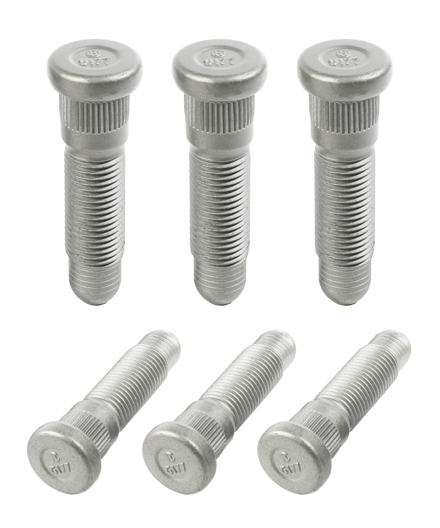RACOONA 6PCS Wheel StudsM14 x 150 31mm Long Lug Studs Serrated Wheel StudWheel Stud ReplacementCar Accessories Serrated Wheel Studs Lug StudCompatible with Select Models