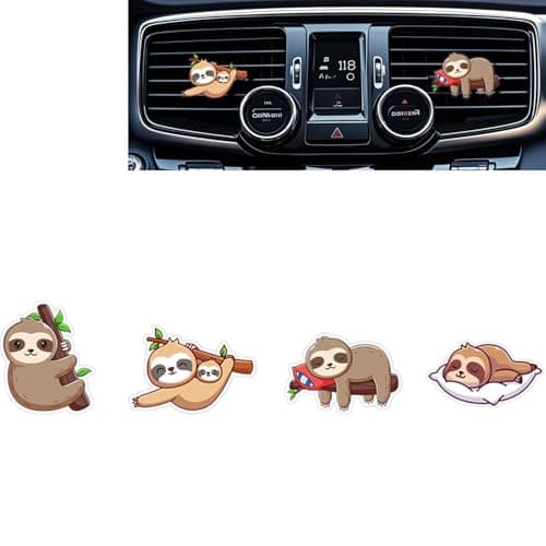 Cute Car Air Freshener ClipsSloth Car Vent ClipCar Air Conditioner ClipAuto Vent Decoration AccessoriesAutomotive Interior Decoration Gifts for MenWomen