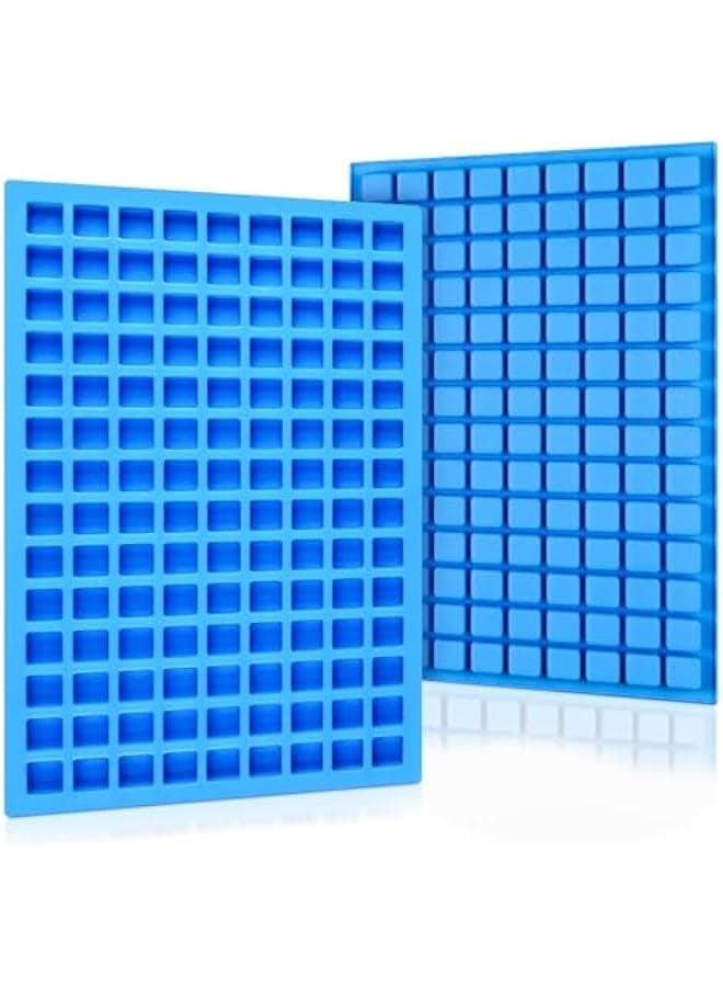 Square Silicone Candy Molds - Mini Silicone Molds for Hard Candy, Chocolate, Gummy, Caramel, Ganache, Ice Cubes (2)
