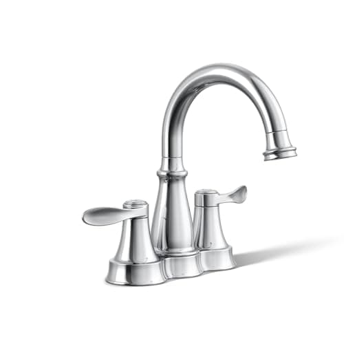 KOHLER K273784KCP Bellera Centerset Bathroom Sink Faucet 10 GPM Corrosion Resistant Polished Chrome