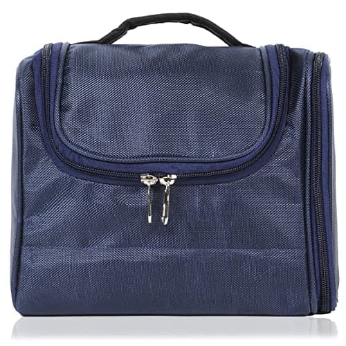 CABLE GALLERY Multifunctional Extra Large Cosmetic Bag for Travel, Makeup Organiser, Cosmetic Pouch, Household Grooming Kit, Makeup Bag for Women (Blue)