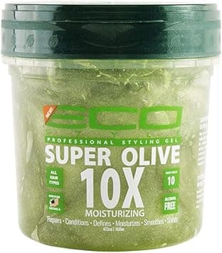 Eco Style Professional Styling Gel Super Olive Oil 10x Moisturising 8oz