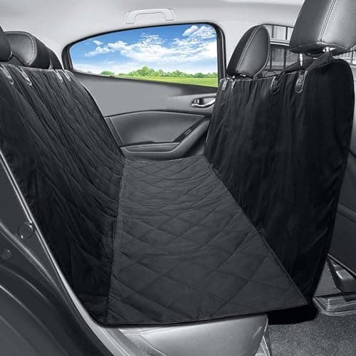 MEKBOK Dog Seat Cover Car ,Seat Cover for Pets 100% Waterproof Pet Seat Cover Hammock 600D ,Heavy Duty Scratch Proof Nonslip Durable Soft Pet Back Seat Covers for Cars Trucks and SUVs