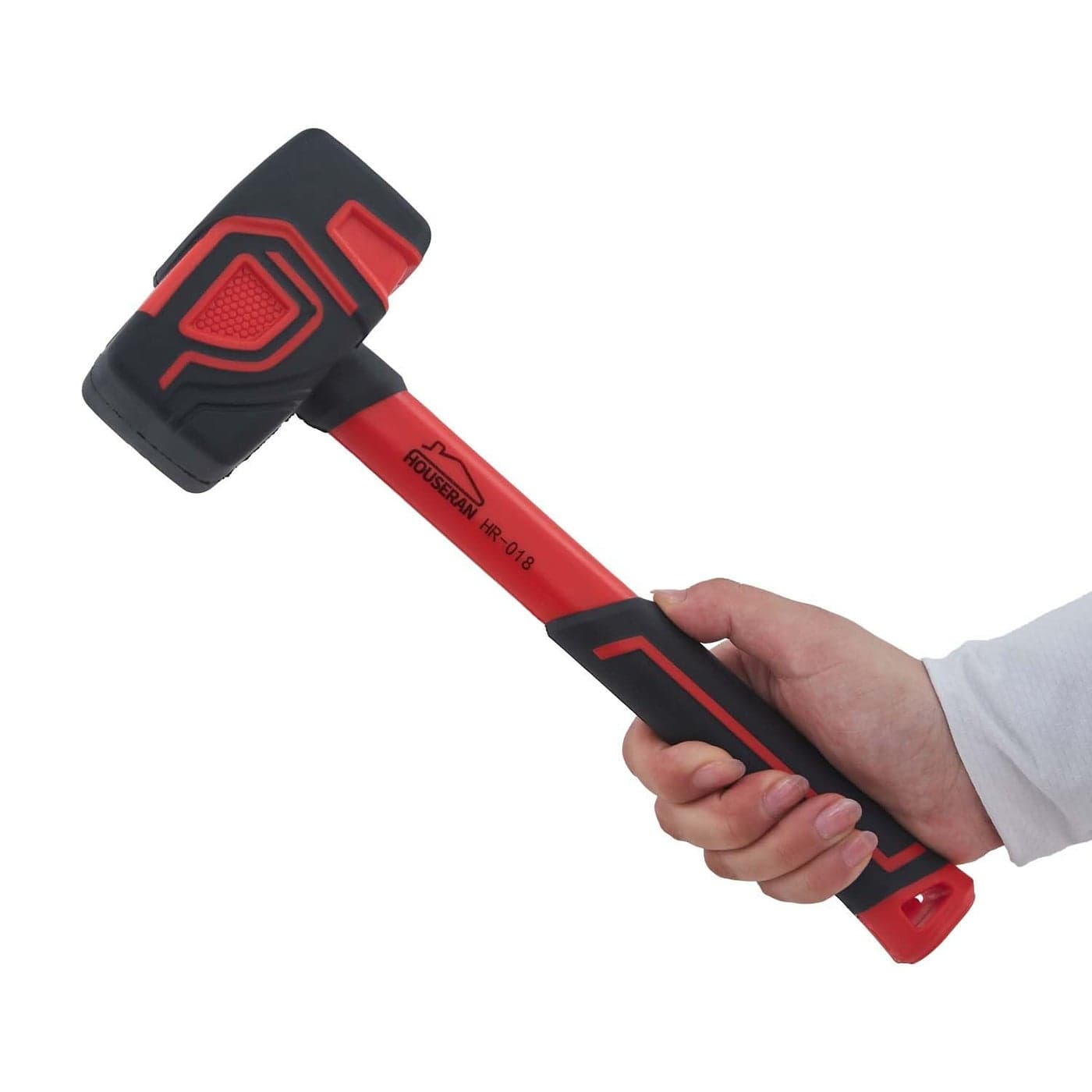 Rubber Mallet HOUSERAN Rubber Mallet Hammer with Hook 20 oz Rubber Hammer with Solid Rubber Head NonSlip Soft Grip Mallet Hammer for Woodworking Flooring DIY Projects and Soft Blow Tasks