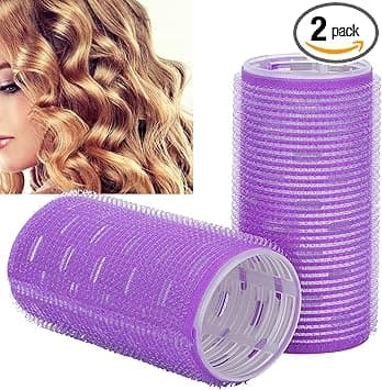 Yinhing Hair Rollers 2 Pack Self Grip Bangs Hair Curling Tools Sleep Hair Curlers DIY Makeup Tools
