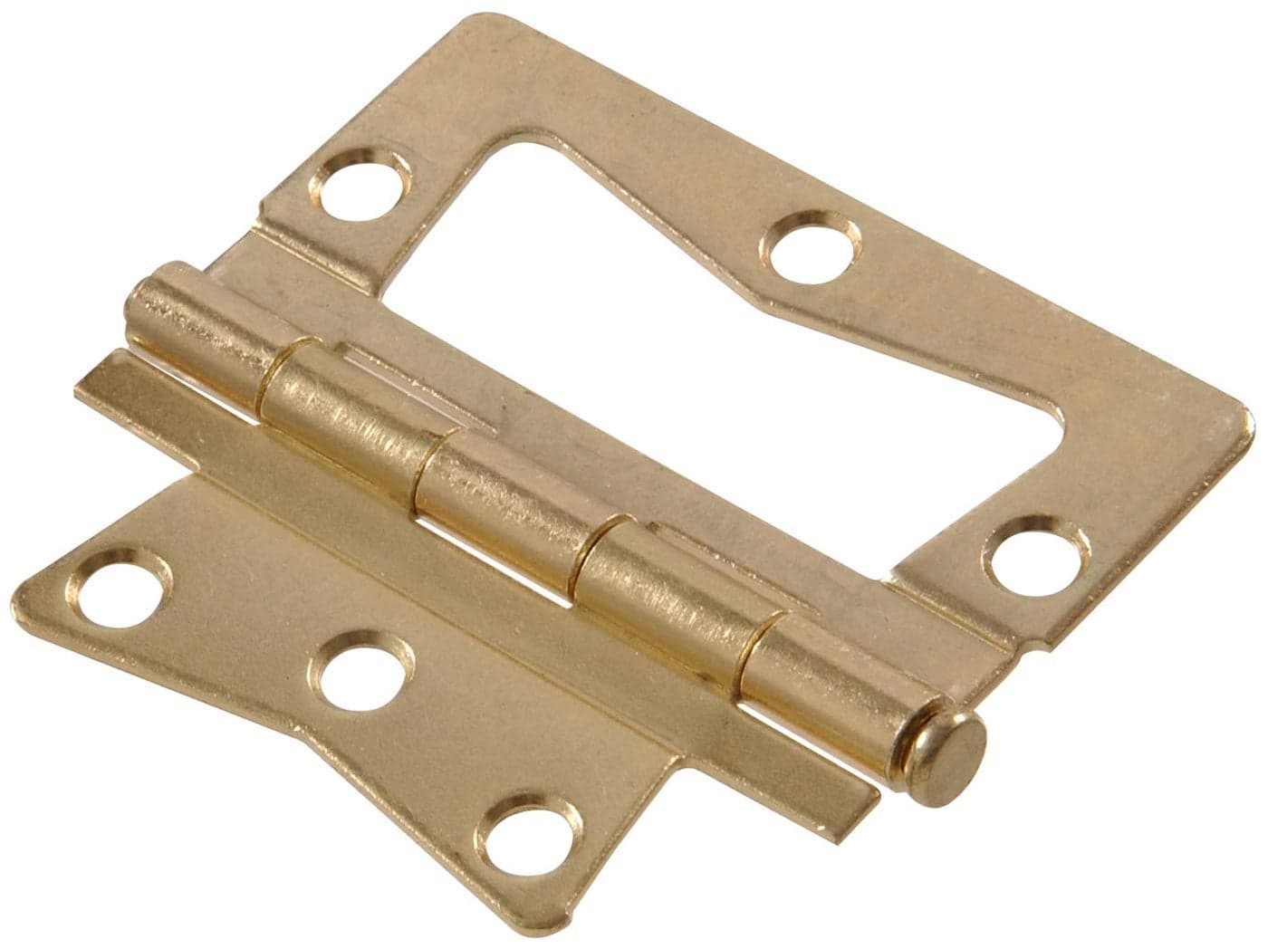 Hillman 852629 312 Non Mortise Hinge Removable Pin Brass Finish 2Pack