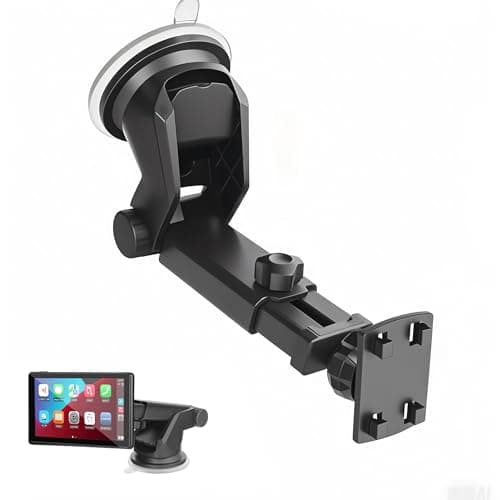 Carplay Mount, Carplay Screen Mount for Carpuride,Car Play Monitor Stand,Universal Dashboard Suction Cup Bracket for Apple Car play,Portable Stereo Stand,Rear View Backup Camera Monitor Holder