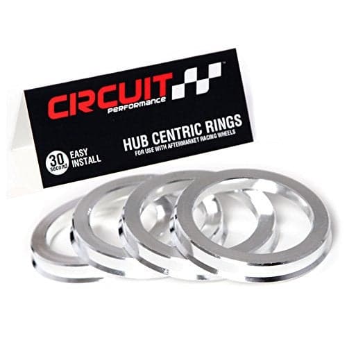 Circuit Performance 731mm OD to 601mm ID Silver Aluminum Hub Centric Rings