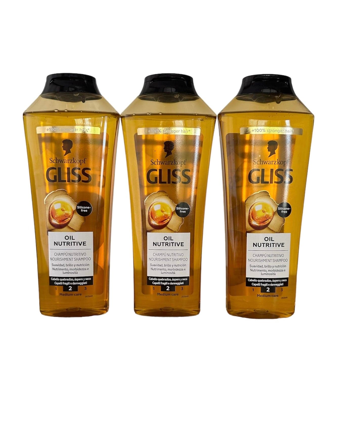 Gliss Shampoo Oil Nutritive 136 Ounce 400ml 3 Pack